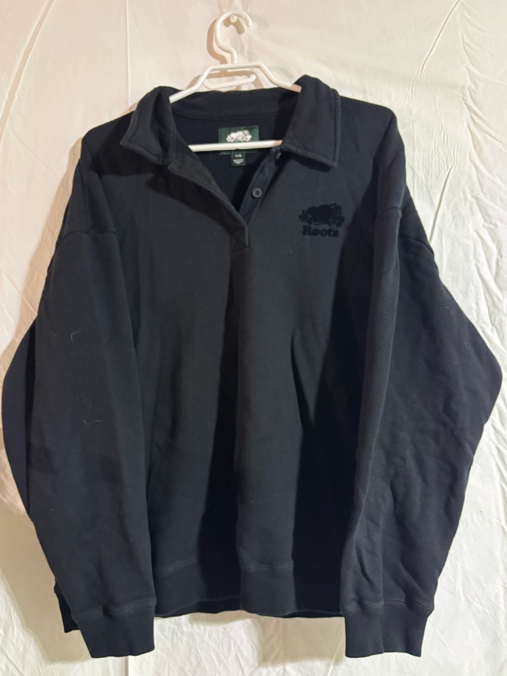 Black roots womens polo sweatshirt